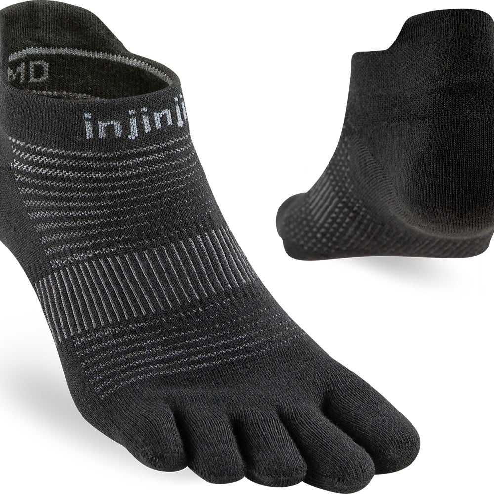 Calcetines Run Lightweight No-Show Black