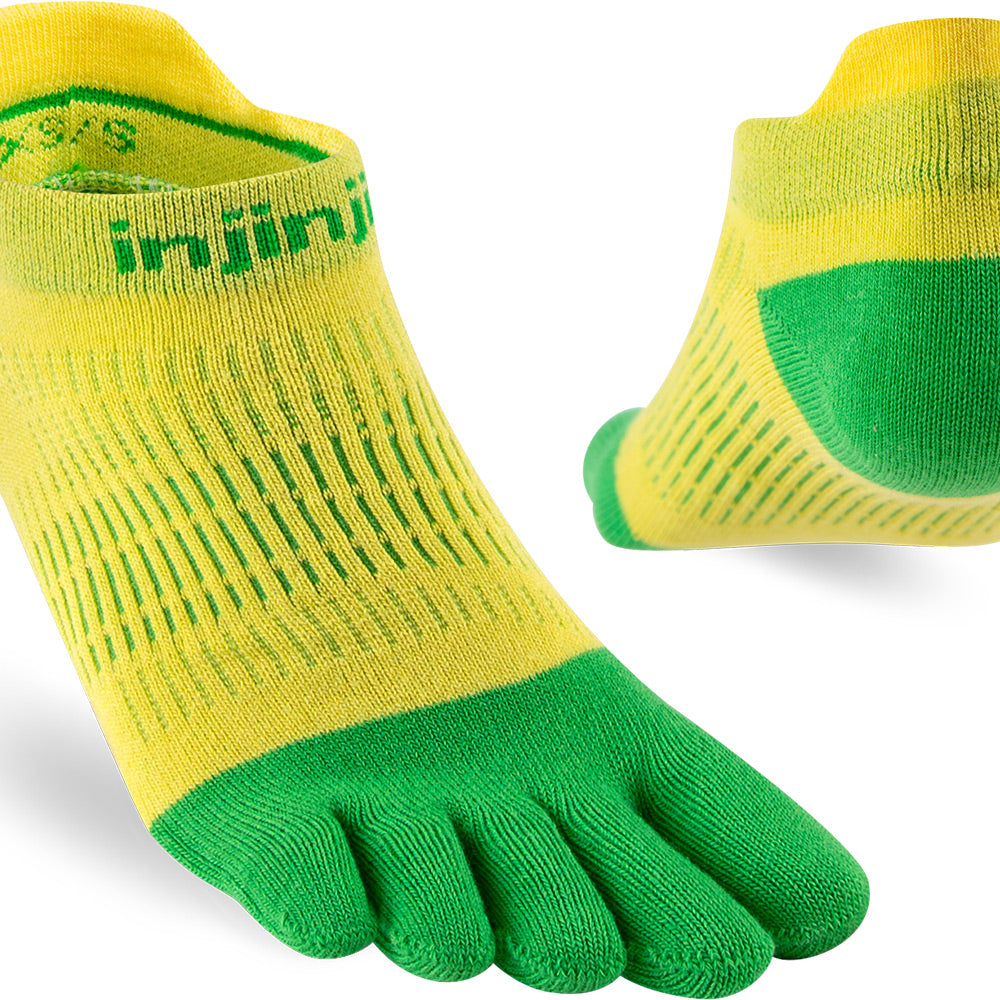 Calcetines Women's Run Lightweight No-Show Citrus