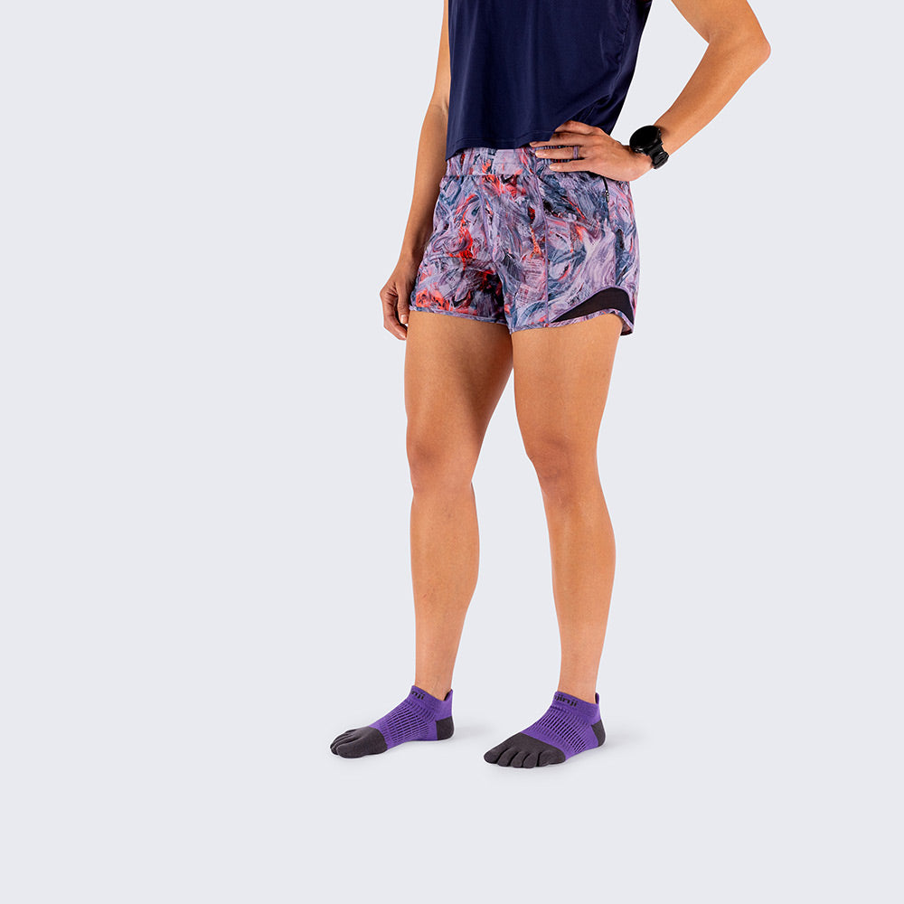 Calcetines Women's Run Lightweight No-Show Nightscape
