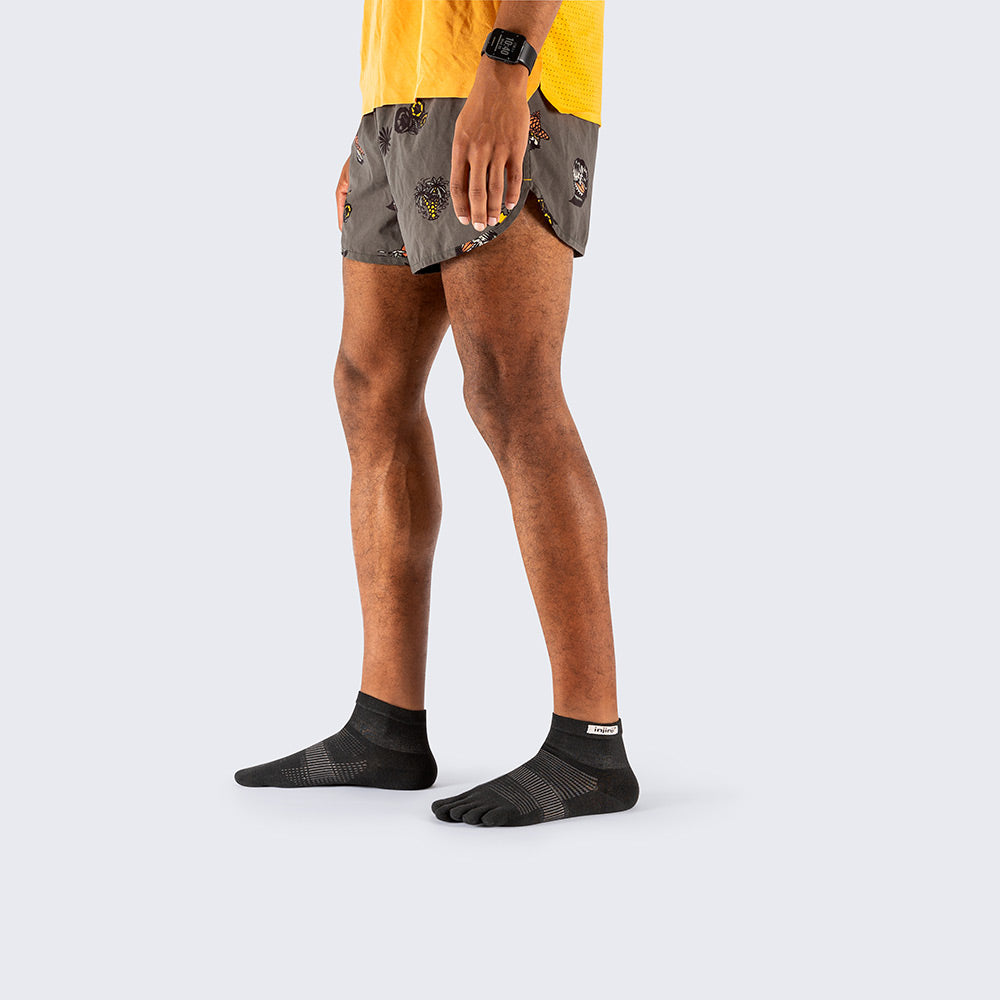 Calcetines Run Lightweight Mini-Crew Black