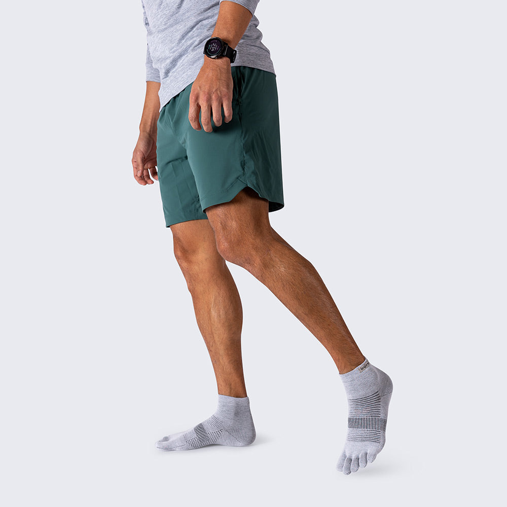 Calcetines Run Lightweight Mini-Crew Grey