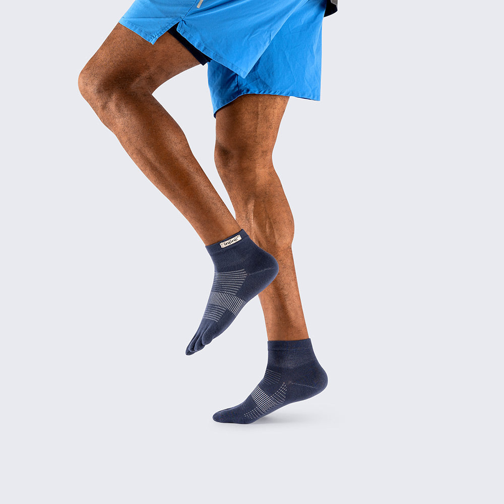 Calcetines Run Lightweight Mini-Crew Navy