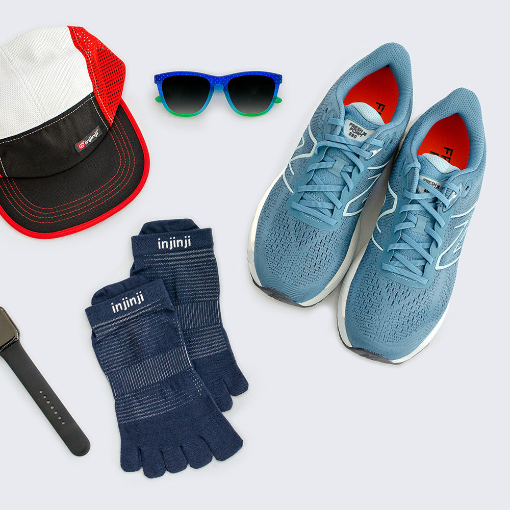 Calcetines Run Lightweight Mini-Crew Navy