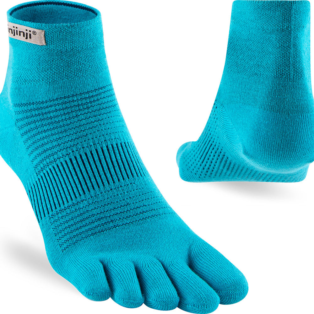 Calcetines Run Lightweight Mini-Crew Pacific Blue