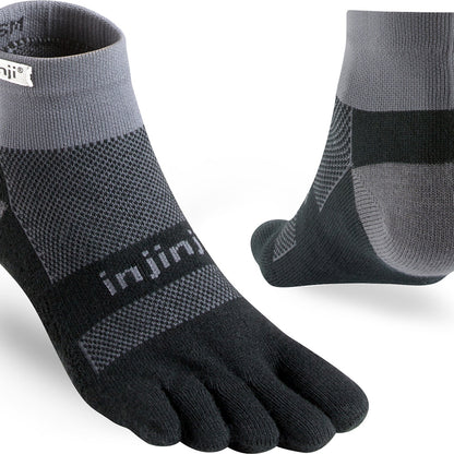 Calcetines Run Midweight Mini-Crew Black/Grey