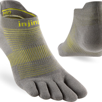 Calcetines Run Lightweight No-Show Neon Silver