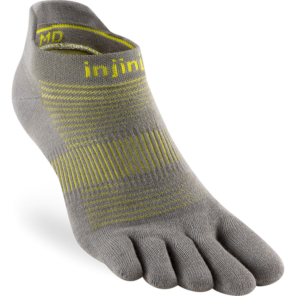Calcetines Run Lightweight No-Show Neon Silver