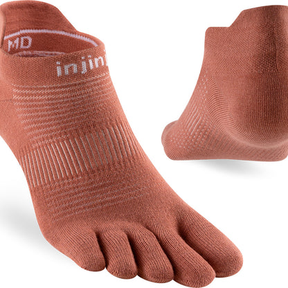 Calcetines Run Lightweight No-Show Rust