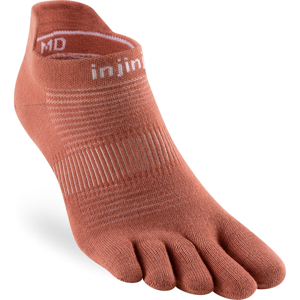 Calcetines Run Lightweight No-Show Rust