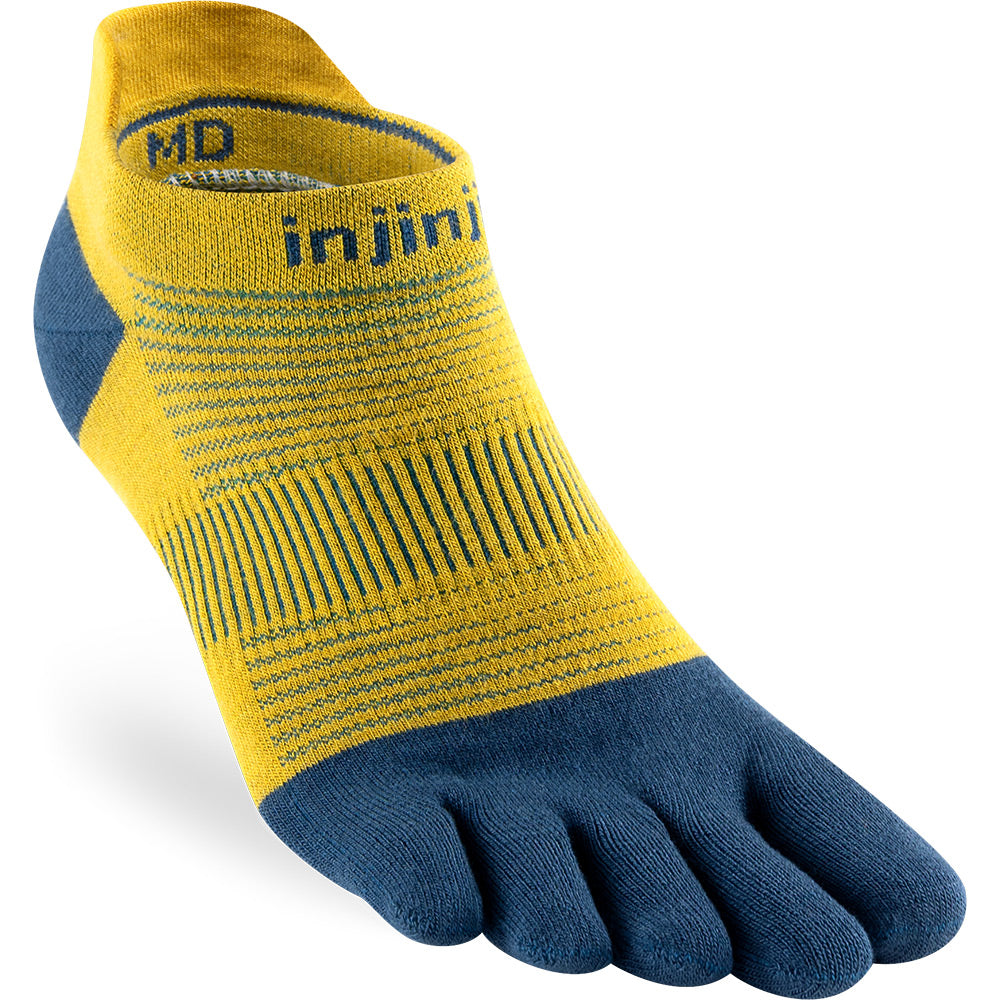 Calcetines Run Lightweight No-Show Royal Yellow