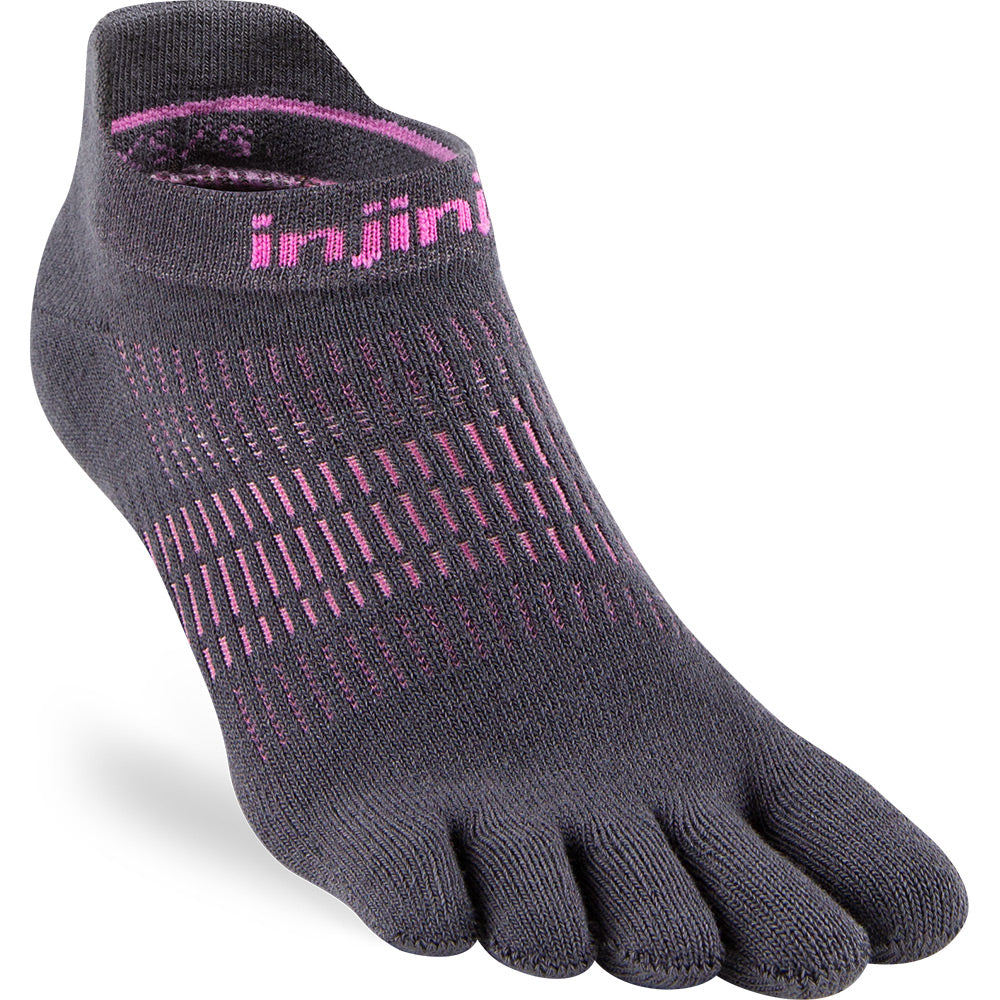 Calcetines Women's Run Lightweight No-Show Charcoal