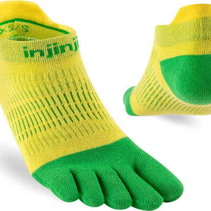 Calcetines Women's Run Lightweight No-Show Citrus