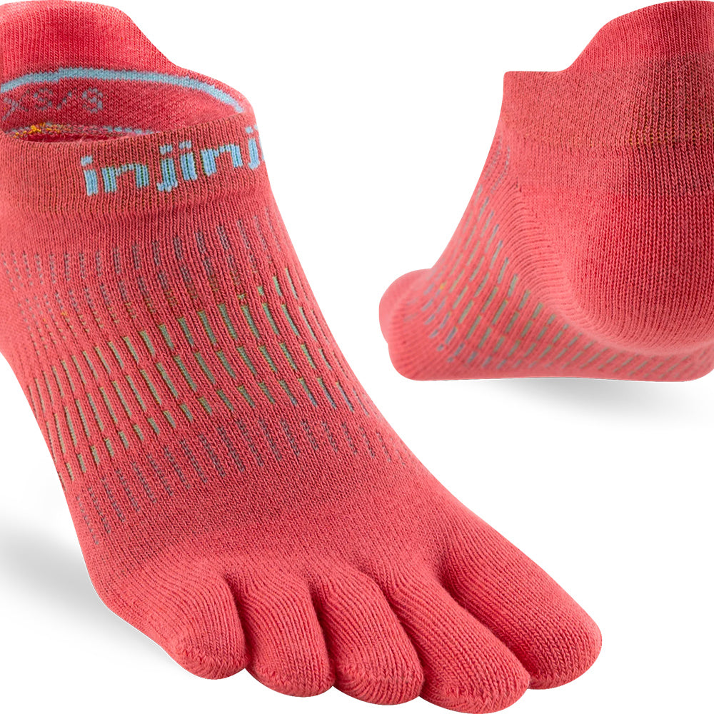 Calcetines Women's Run Lightweight No-Show Coral