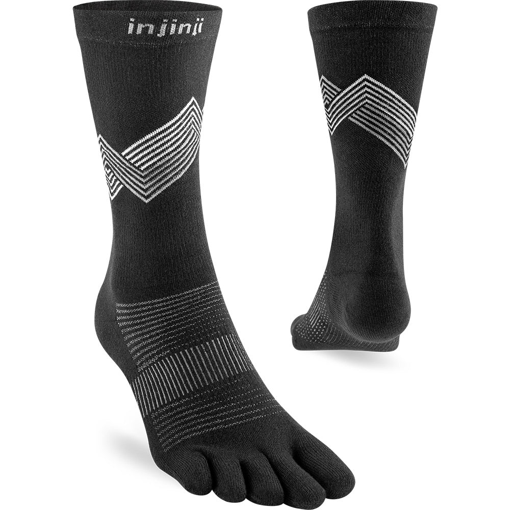 Calcetines Run Lightweight Crew Black