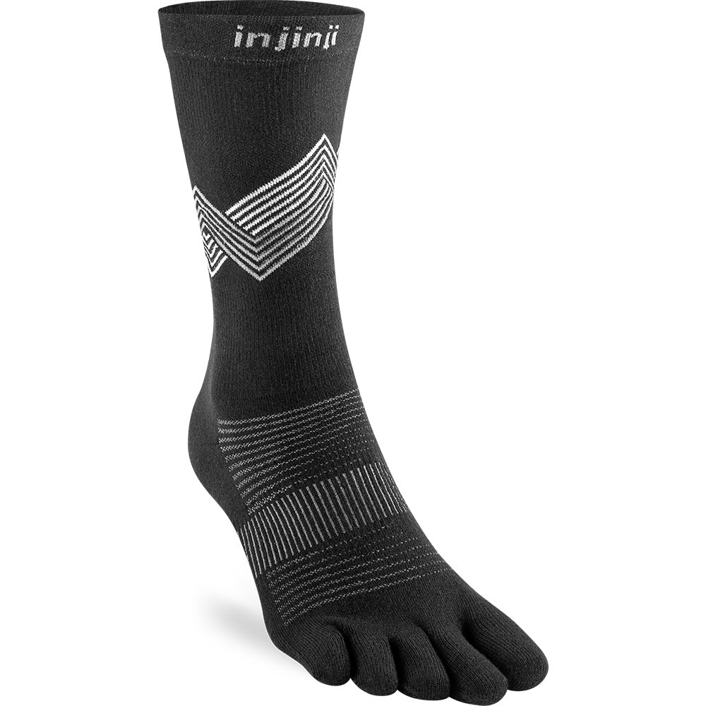 Calcetines Run Lightweight Crew Black