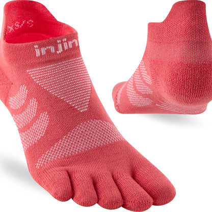 Calcetines Women's Ultra Run No-Show Coral