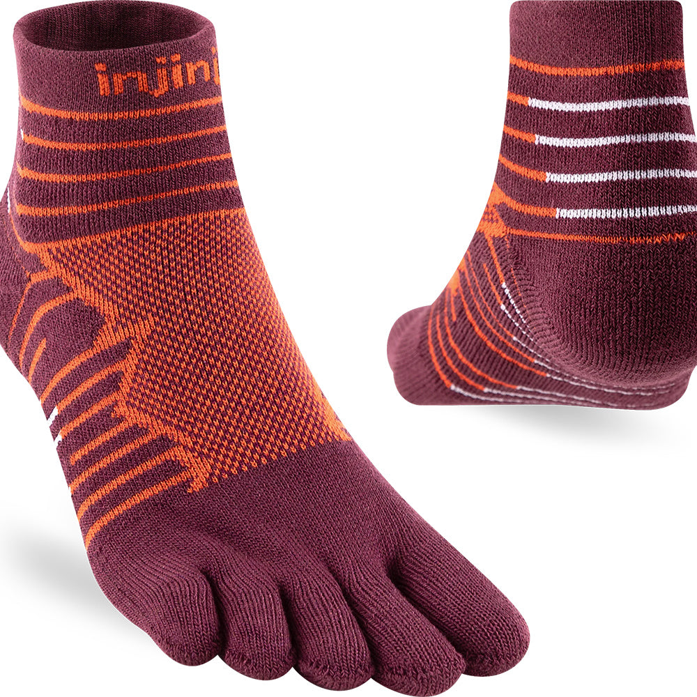 Calcetines Ultra Run Mini-Crew Mahogany