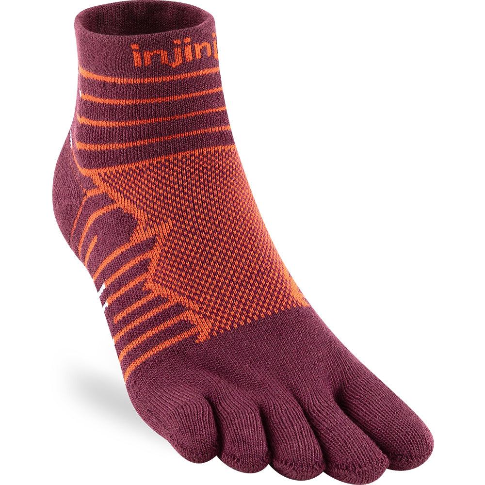 Calcetines Ultra Run Mini-Crew Mahogany